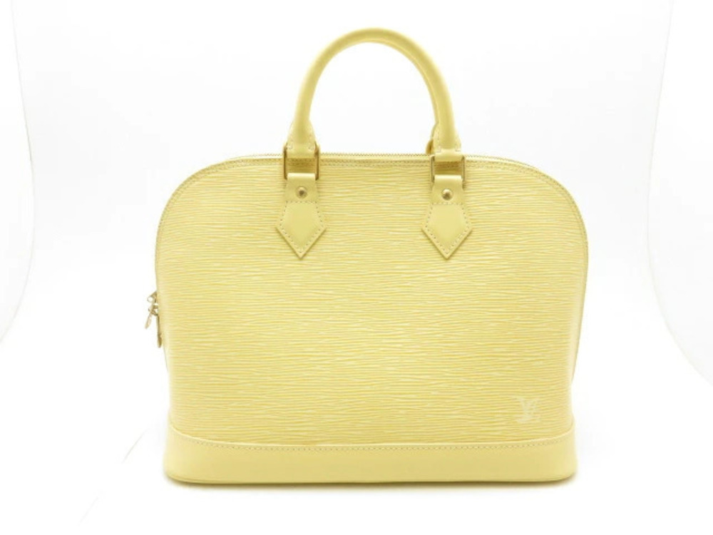 Louis Vuitton Vanilla Epi Alma Handbag Black